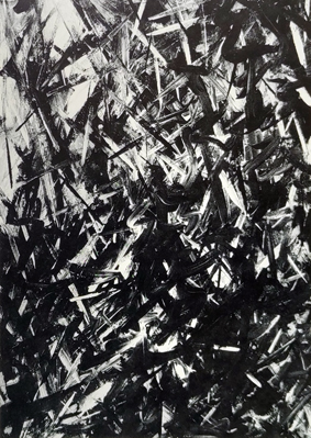 ohne Titel, Acryl auf Papier